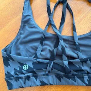 lululemon athletica Black and Gray Sports Bra